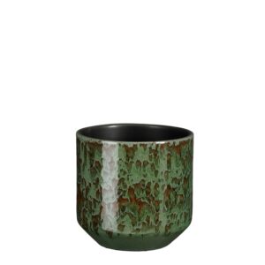 Sebastian pot round green 16*17cm