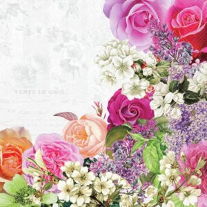 Lunchservett Mixed Flower Border