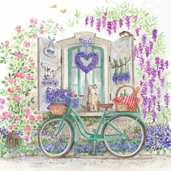 Lunchservett Bike with Basket