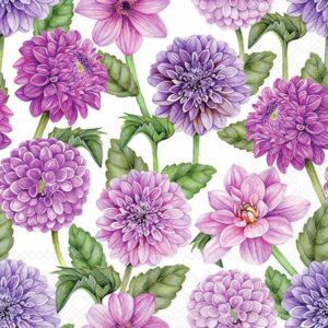 Lunchservett Dahlias in Bloom