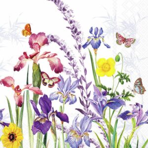 Lunchservett Iris Garden