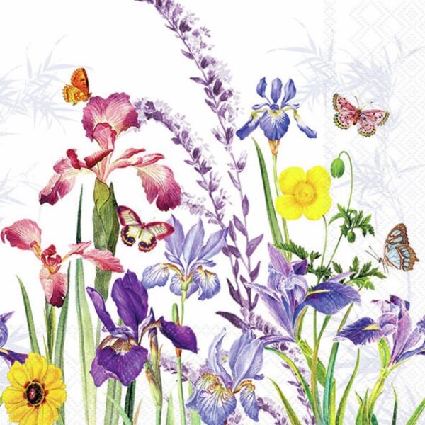 Lunchservett Iris Garden