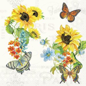 Lunchservett Charming Sunflowers