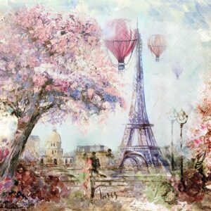 Lunchservett Paris Art