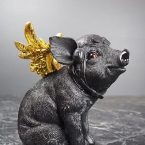 Flying Pig black/gold