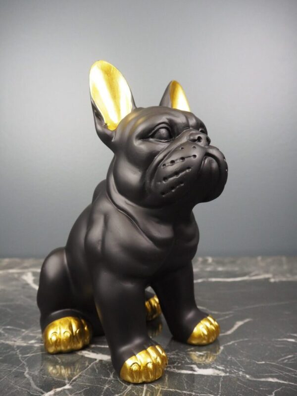 Rupert the dog black/gold