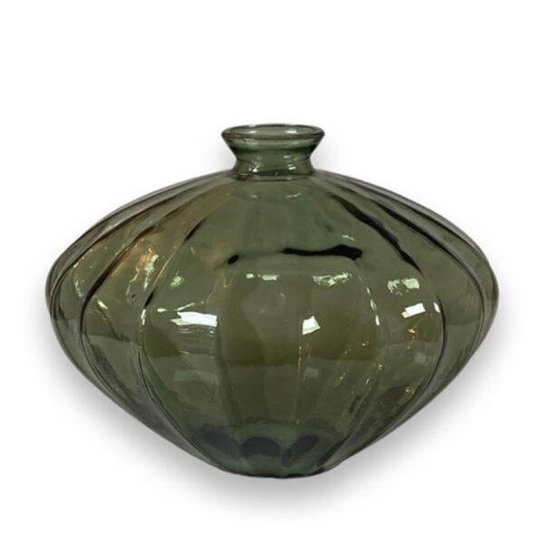 Vase Roman low recycled glass