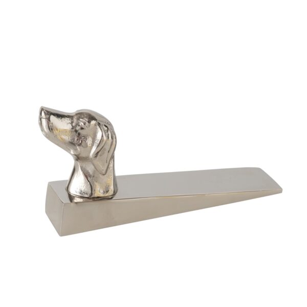 Doorstop Dog alu nickle