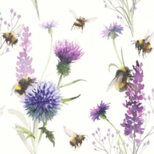 Kaffeservett Bumblebee in the Meadow