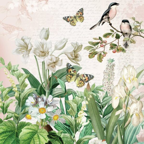 Lunchservett Flower Garden