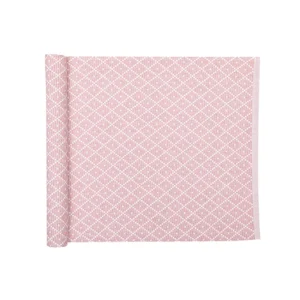 Löpare Ella 33*120 Ljusrosa/vit