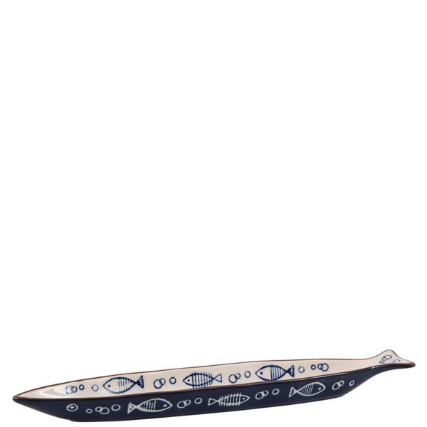 Plate Ocean Long Blue