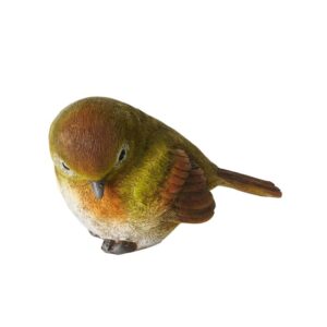 Bird Paroy Green 7cm tittar ner