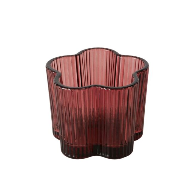 Tealightholder Fiona 6cm bordeaux