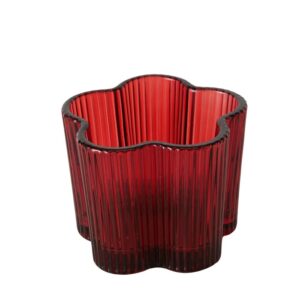 Tealightholder Fiona 6cm red