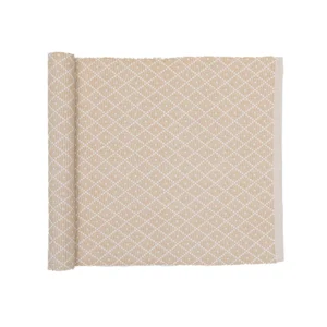 Löpare Ella 33*120 Sand/vit