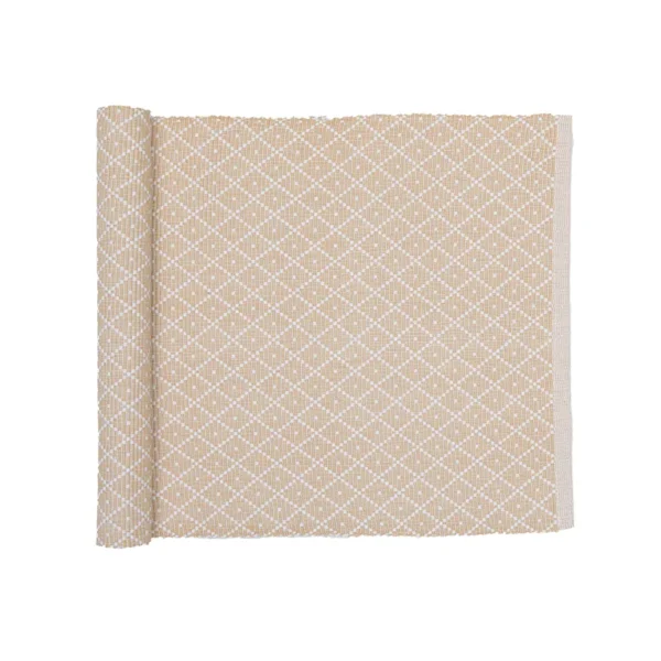 Löpare Ella 33*120 Sand/vit