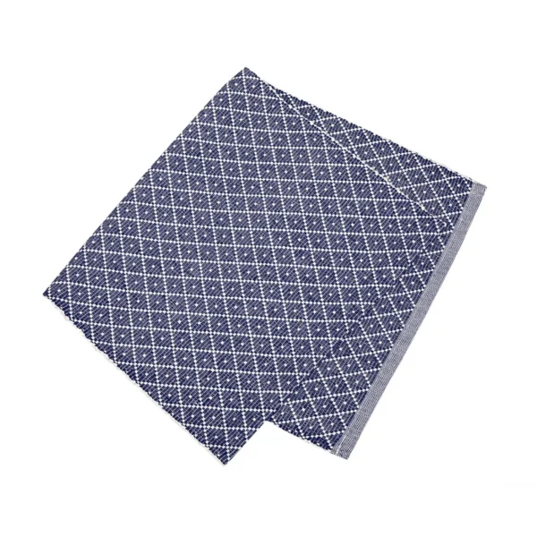 Löpare Ella 33*120 Marin/vit