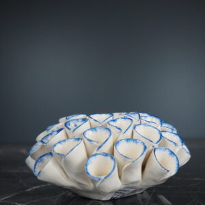 Marina blue candleholder