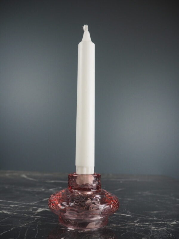 Gem Glass candleholder pink