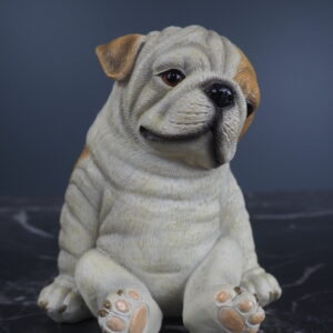 6" sitting puppy pug