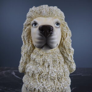 Dog Vase 27cm Poodle